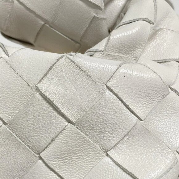 Auth BOTTEGA VENETA Mini The Jodi - White Leather B********* Handbag - Picture 13 of 16